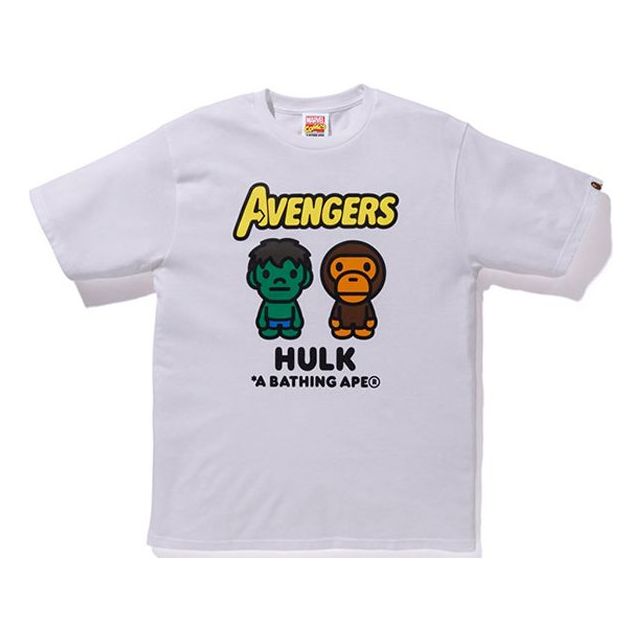 A Bathing Ape x Marvel Milo The Hulk T-Shirt 'White' 2F23-110-907
