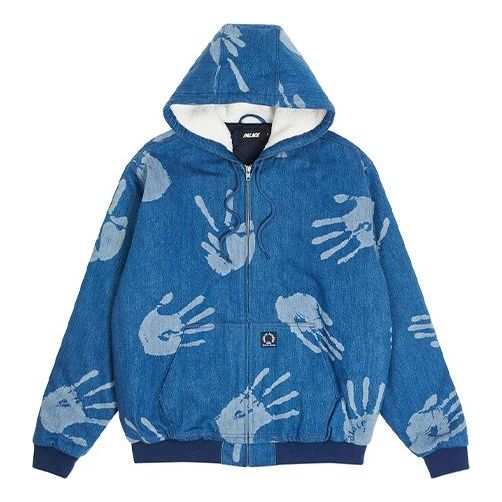 PALACE Active Bredda Printing hooded Jacket Unisex Blue PAL-FW20-097