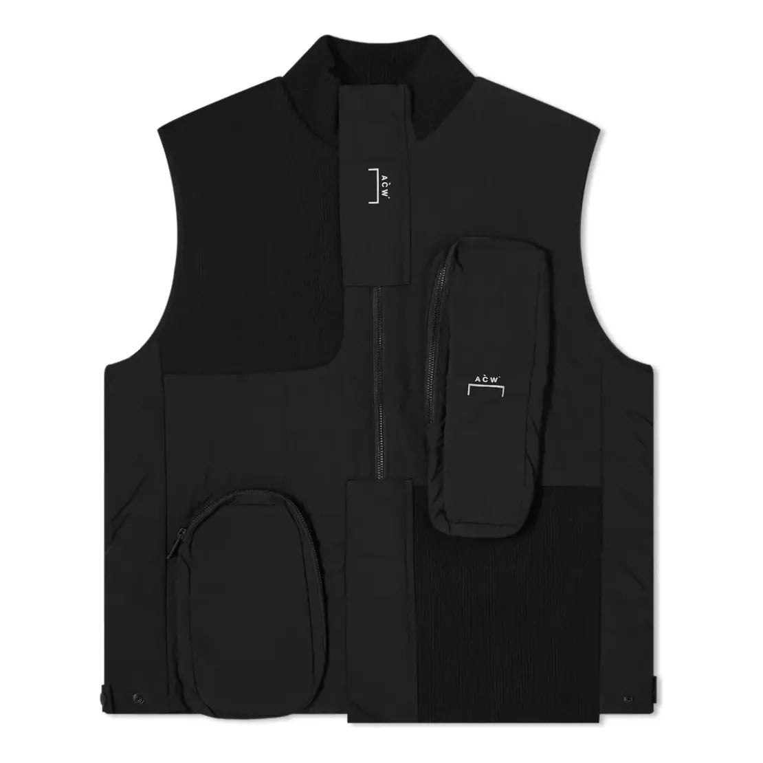 A-COLD-WALL* Assymetric 3D Pocket Puffer Gilet 'Black' ACWMO037