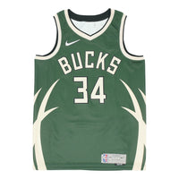 Nike NBA Retro Basketball Jersey/Vest SW Fan Edition Milwaukee Bucks Alphabet 34 Green Army green CN9939-323