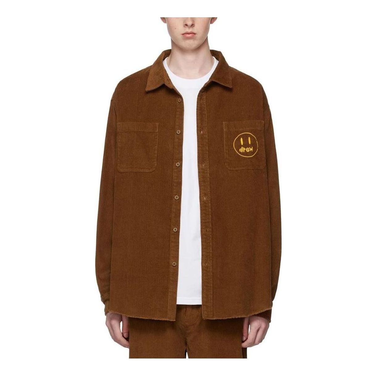 Drew House Painted Mascot Shirt 'Brown' 221454M192000
