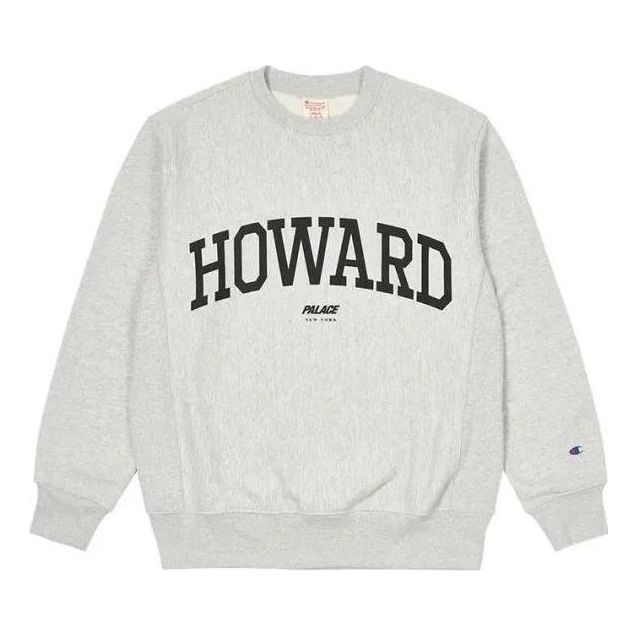 Palace X Champion FW22 Logo Sweater 'Grey' PLA-FW22-252