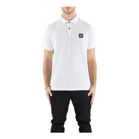 STONE ISLAND Compass-patch Short-Sleeved Polo Shirt 'White' 10152SC17-A0001