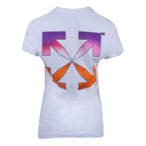 (WMNS) Off-White SS21 Gradient Arrow Logo Short Sleeve Version White OWAA040R21JER0010184