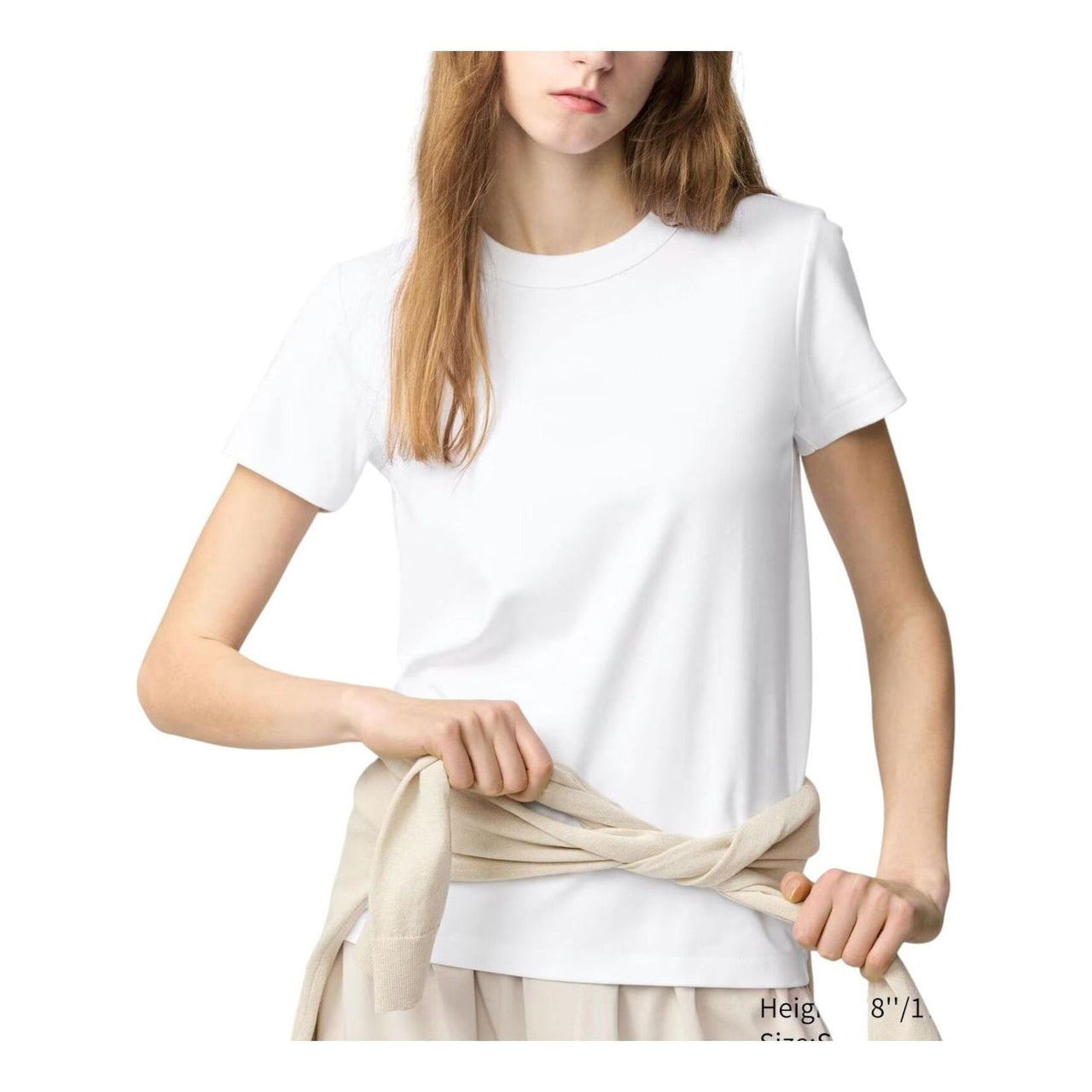 (WMNS) UNIQLO Crew Neck T-Shirt 'White' 483456-00