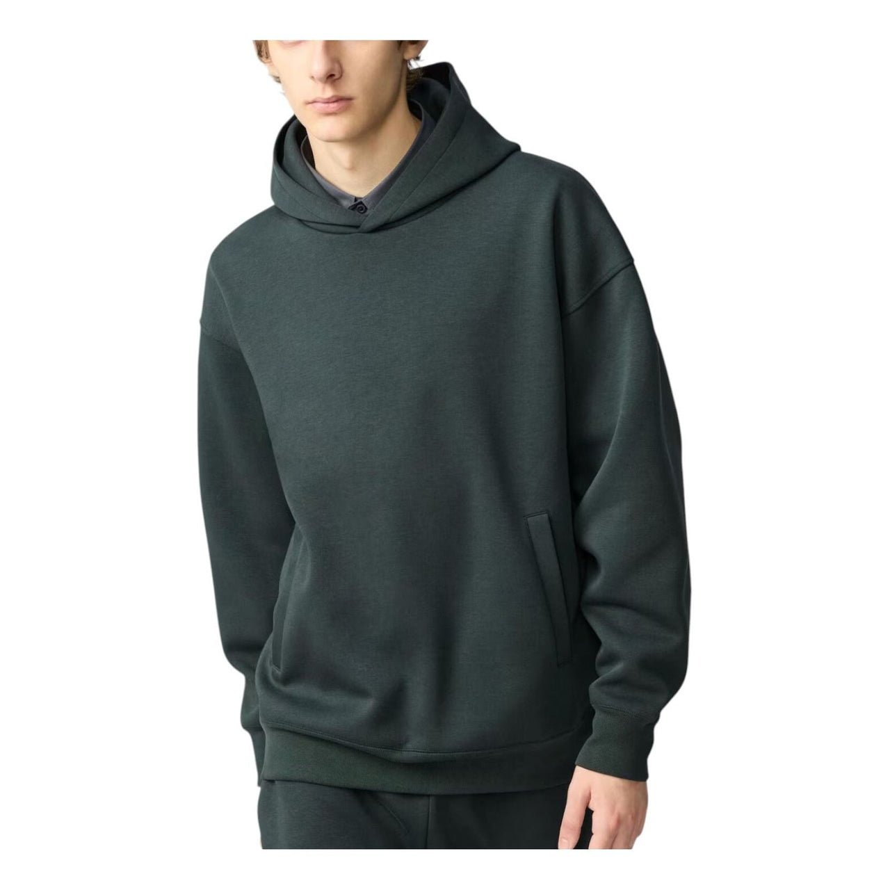 UNIQLO Sweat Oversized Hoodie 'Dark Green' 482309-58