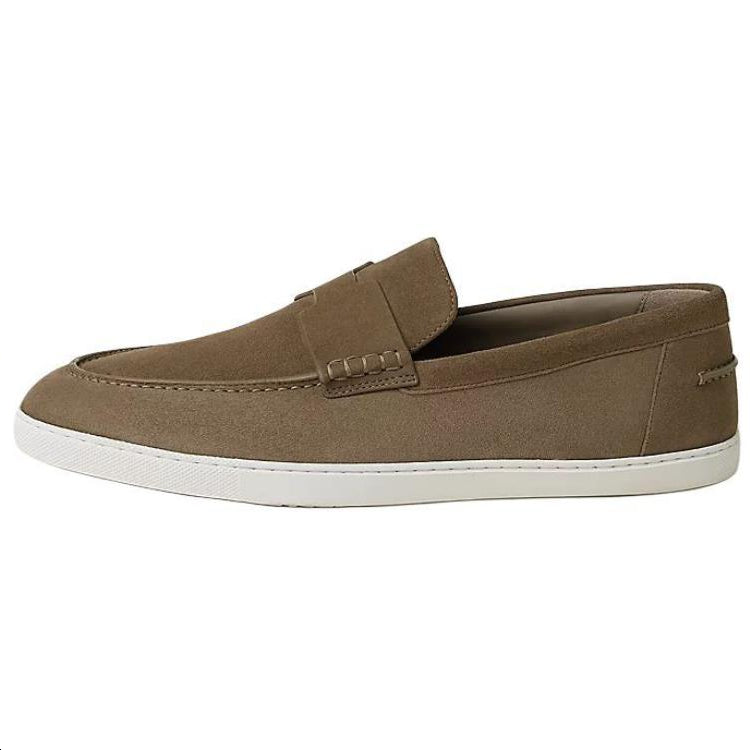 HERMES Loafers Men Umber