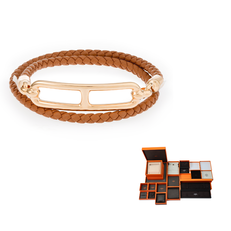 HERMES Roulis Leather Elegant Style Bracelets