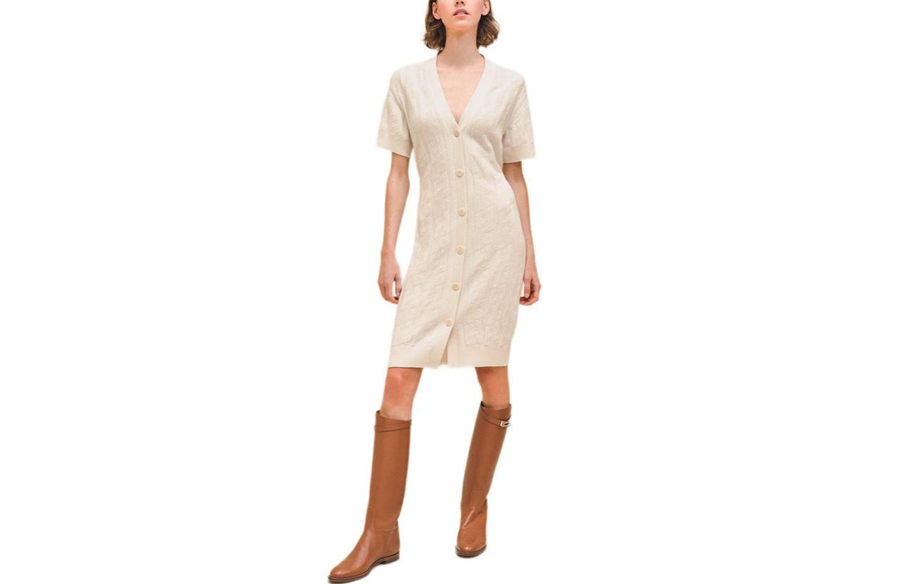 HERMES SS24 Short Sleeved Dresses Women's White