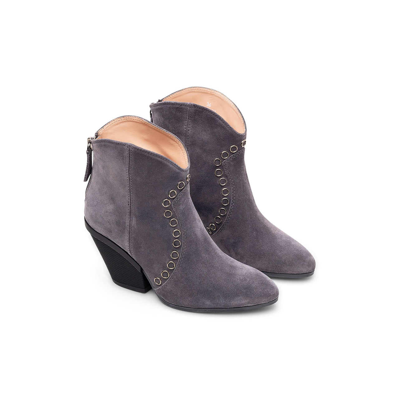 Hogan Eyelet-Embellished Suede Boots