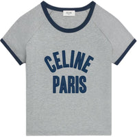 CELINE Paris T shirt In Cotton Jersey