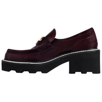 LOUIS VUITTON Beaubourg Loafers 4cm Women's Red