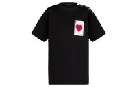 LOUIS VUITTON Drop Shoulder Sleeve T Shirt Women's Black
