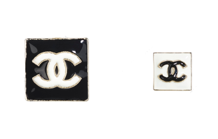 CHANEL Brooches Women's Black/White