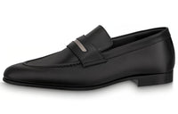 LOUIS VUITTON Glove Loafers Men's Black