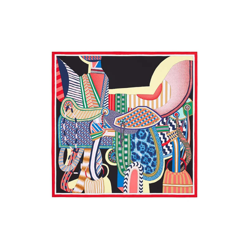 HERMES Silk Scarves Women's Multicolor