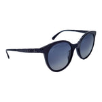 CHANEL Plate Frame Metal Round Sunglasses Unisex Black