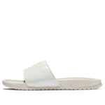 (WMNS) Nike Benassi JDI Print Fashion Pink White Slippers 'White Pink' 618919-021