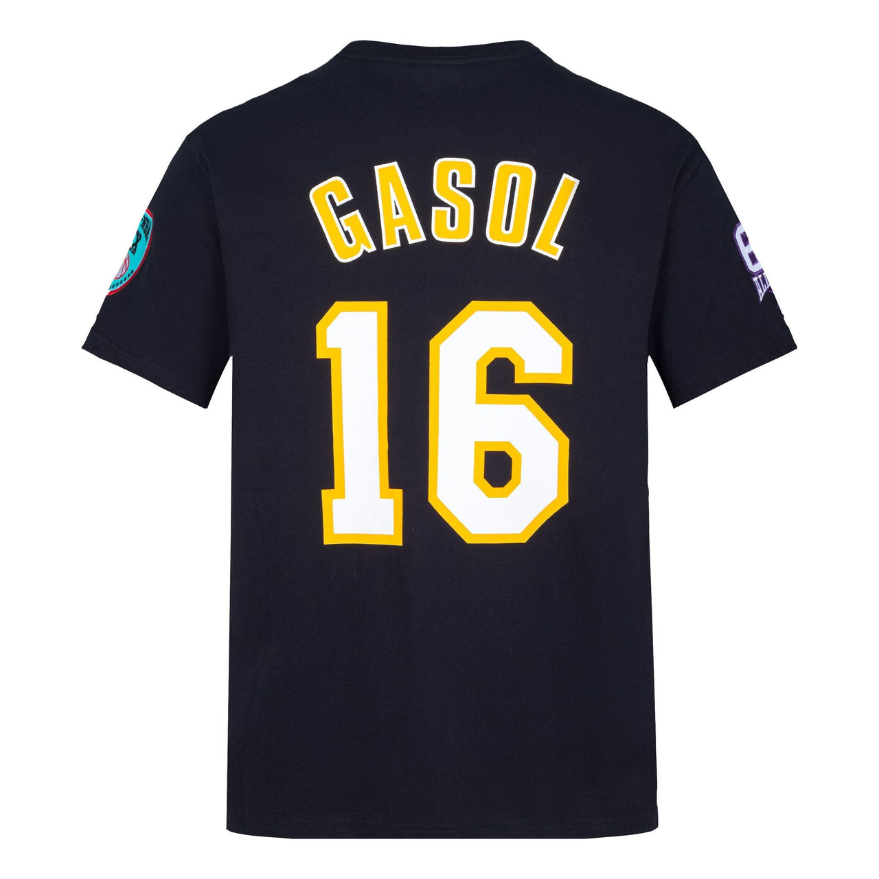 Mitchell & Ness x NBA Los Angeles Lakers HOF T-Shirt 'Pau Gasol 16' TCRW6862-LALYYPGABLCK