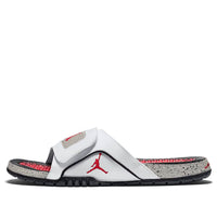 Air Jordan Hydro 4 Retro White Red Slippers 532225-104