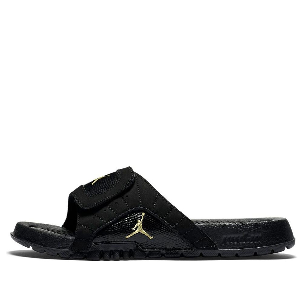 (GS) Air Jordan Hydro 12 Slide 'Black Metallic Gold' 820267-012