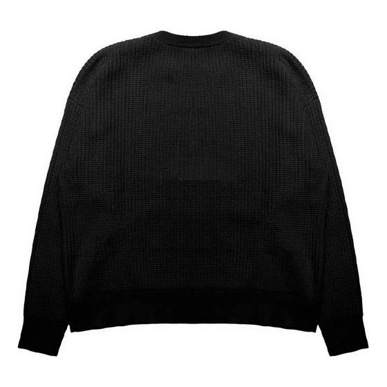 Drew House Mascot Waffle Sweater 'Black' DR-FW21-061