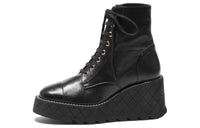 CHANEL Ankle Boots Women's Black