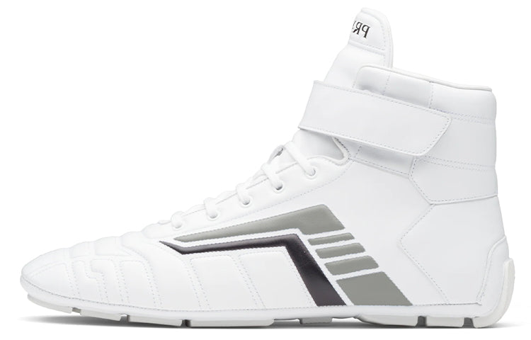 PRADA Ankle Length Outdoor Boots Men's White