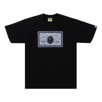 A Bathing Ape Card T-Shirt 'Black Silver' 1K25-110-002-BLACK-SILVER
