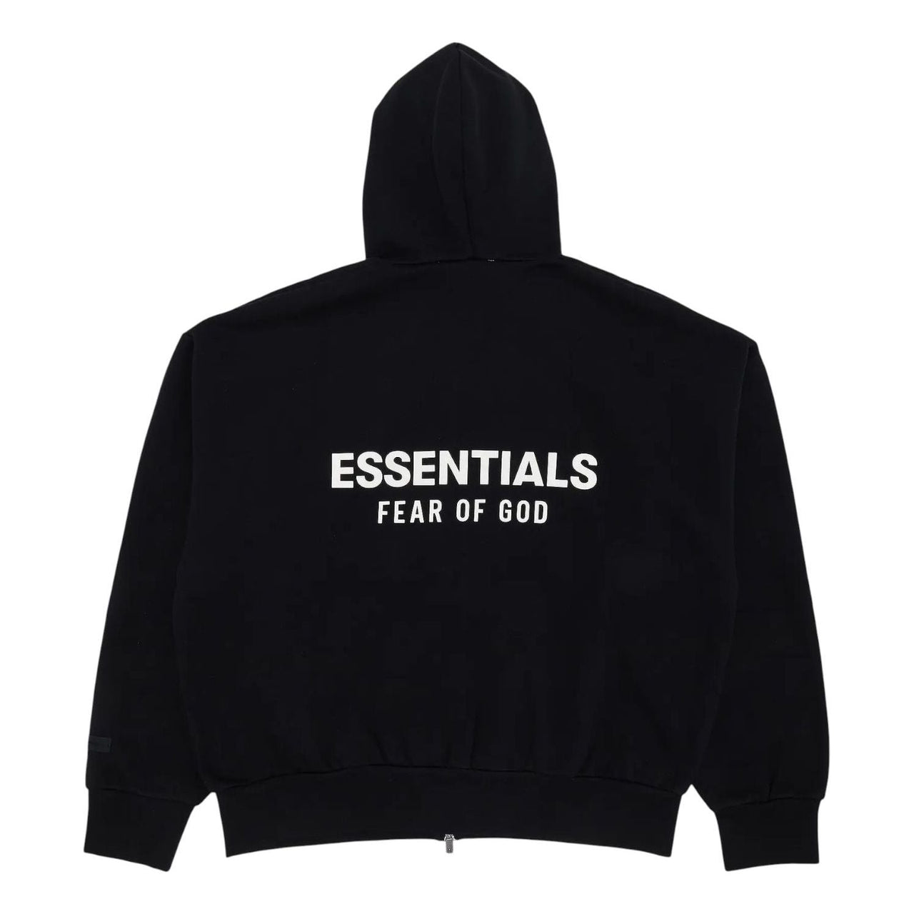 Fear of God Essentials Classic Full Zip-Up Hoodie 'Jet Black' 192AS254780F