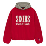 Fear of God Essentials x NBA Philadelphia 76ers Hoodie 'Red Grey' 192AL246600F