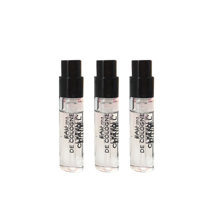 CHANEL Treasured Fresh Spray Sample Set Perfume Sample Set Eau De Cologne Elegant Fresh Scent 1.5ml*3