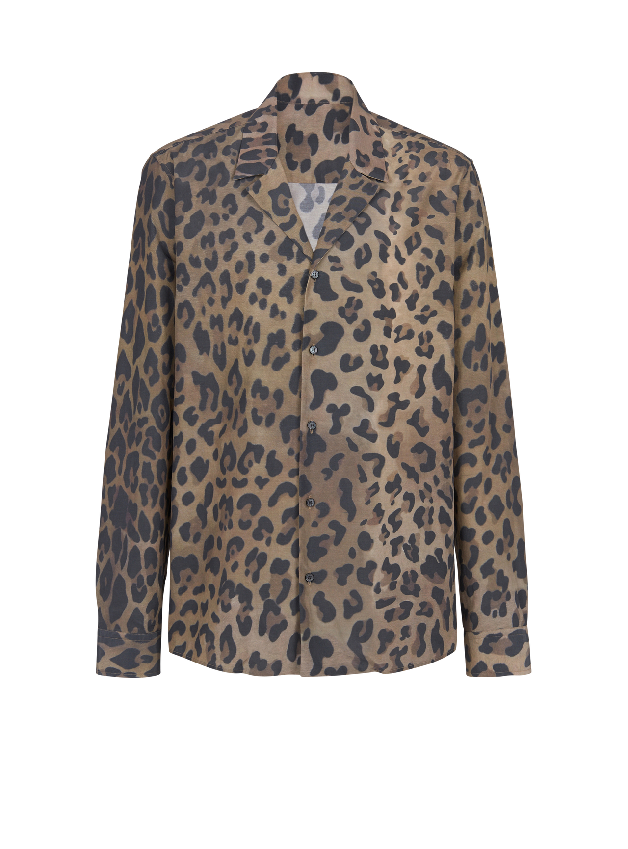 Balmain Men's Ao Leopard Printed Pyjama Shirt