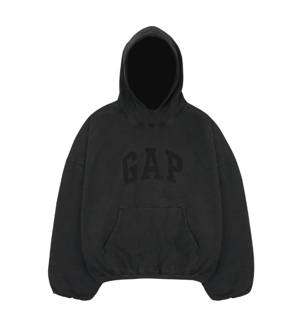 Yeezy Gap Engineered By Balenciaga Dove Hoodie Washed 'Black' 472996-00