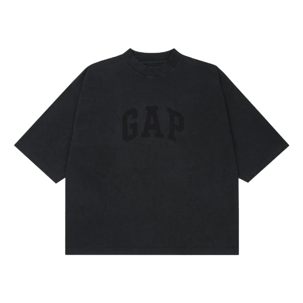 Yeezy Gap Engineered by Balenciaga SS22 Dove 3/4 Sleeve Washed T-Shirt 'Black' 472973-00