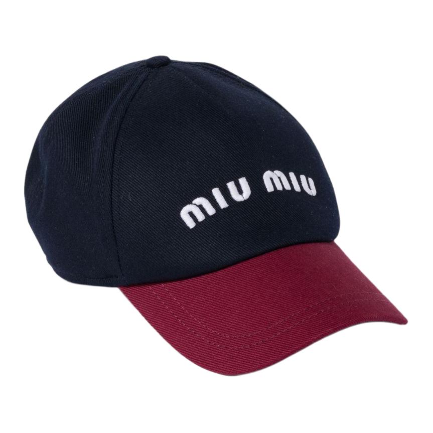 MIU MIU Drill Baseball Cap
