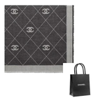 CHANEL - Knit Scarves Unisex Gray
