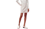HERMES SS23 Casual Short Skirts Women's Gray White