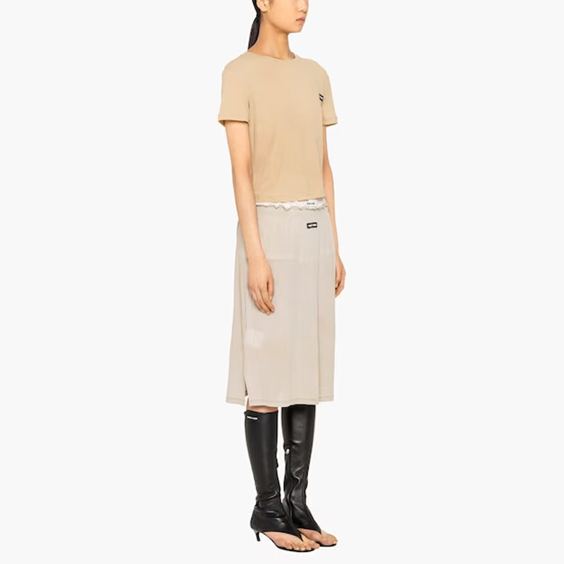 MIU MIU High-waist Midi Skirt