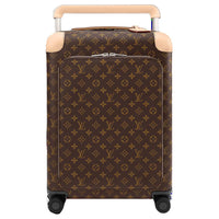 LOUIS VUITTON Monogram Coated Canvas Trolley Bag Men's Brown
