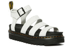 (WMNS) Dr. Martens Blaire Leather Strap Sandals White 25768100