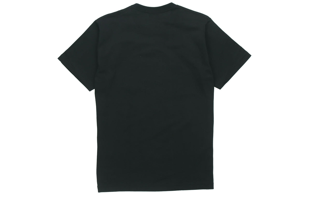A Bathing Ape Half Zip Shark Face Tee 'Black Green' BAPE-SS18-020