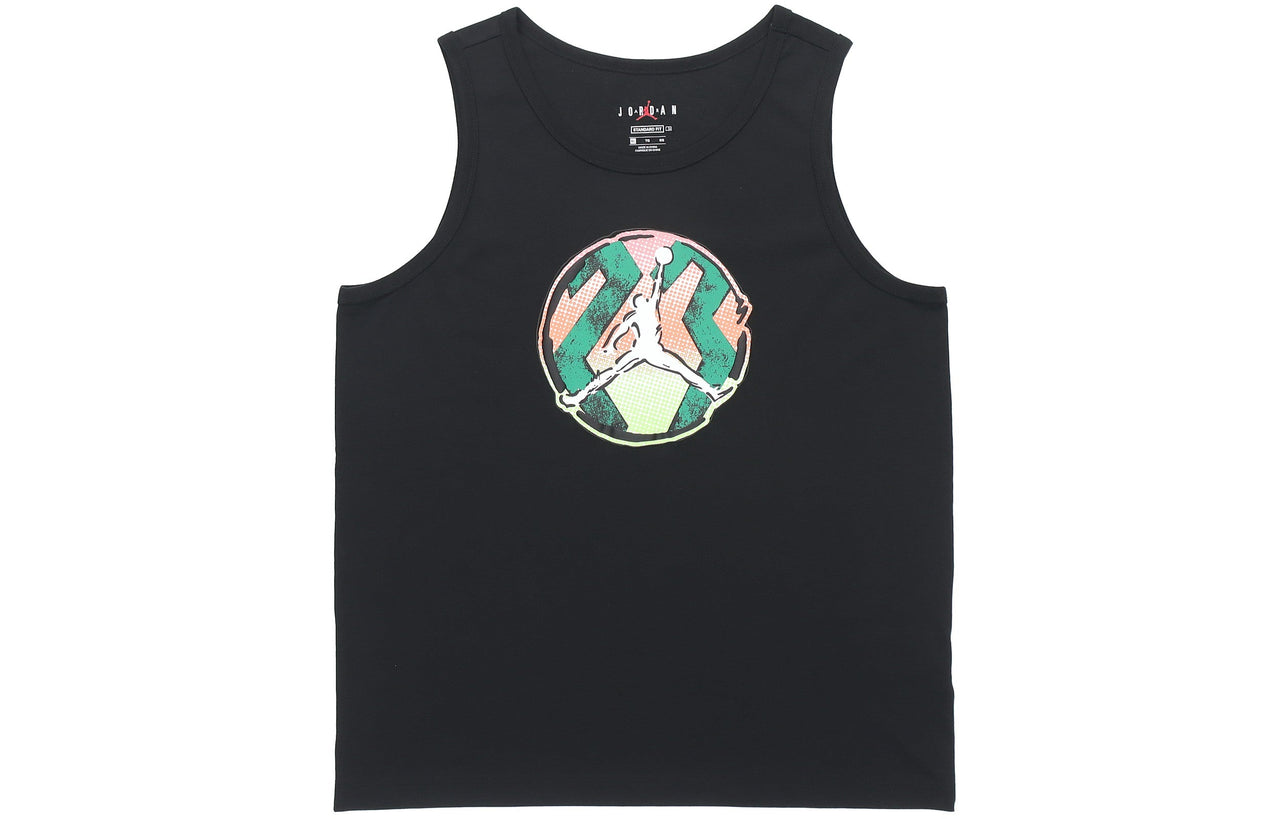 Men's Air Jordan Sport Dna Printing Casual Sports Running Black Vest CZ8296-010