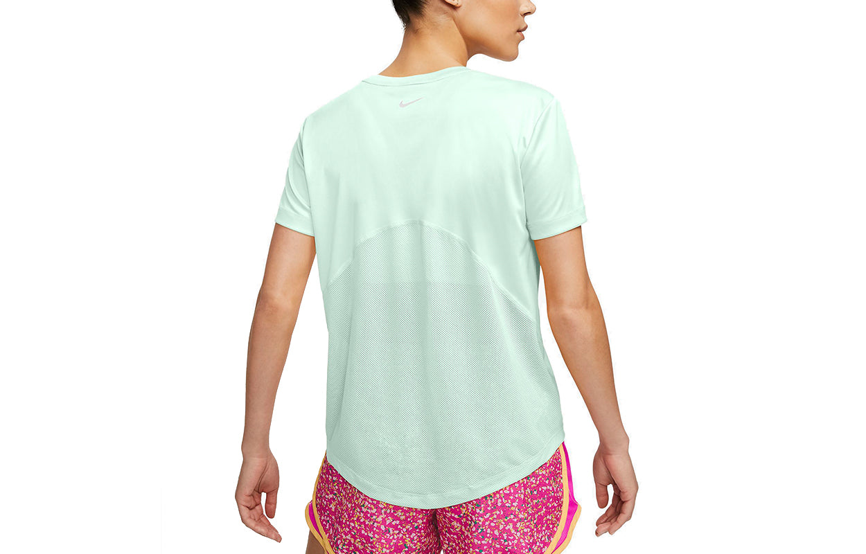 (WMNS) Nike Dri-FIT Quick Dry Round-neck Green AJ8122-394