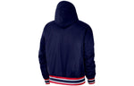 Nike NBA Brooklyn Nets Logo Stripe single breasted Casual Sports Hooded Jacket Blue DB1981-492