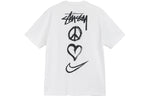 Nike x Stussy Peace Love Swoosh T-Shirt 'White' DM4942-121