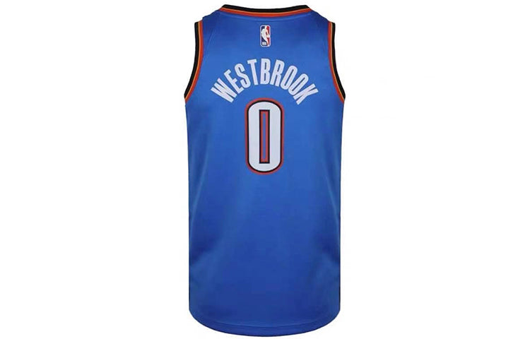 Nike MENS NBA Oklahoma City Thunder Russell Westbrook 0 Swingman Tank Blue AV4955-403
