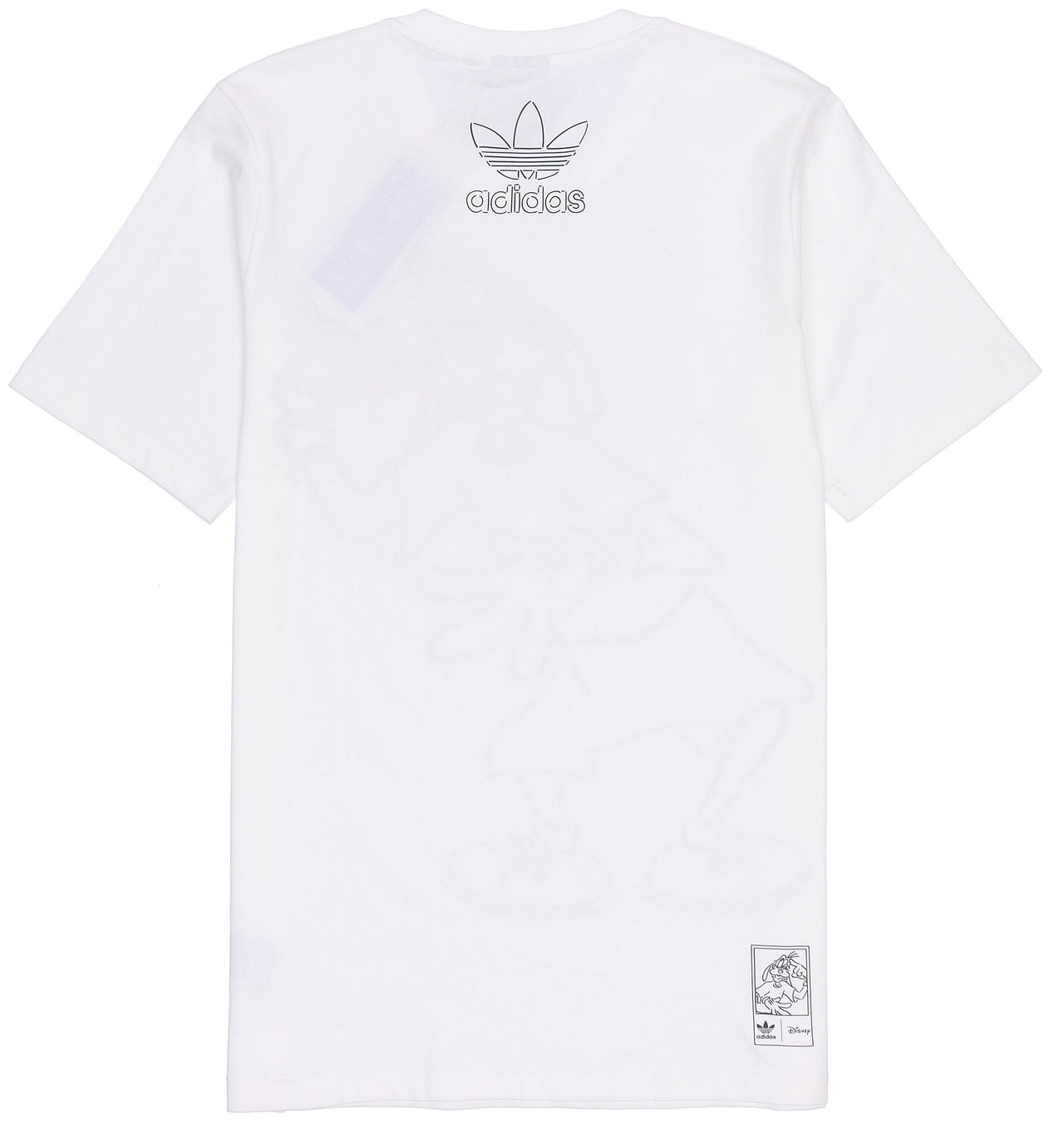 adidas originals x isney Crossover Cartoon Printing Casual Breathable Stripe Pattern Sports Short Sleeve White HC0646
