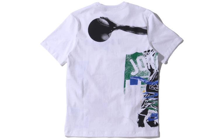 Air Jordan Sport DNA SS20 Printed Short Sleeve TEE Men White CJ6224-100
