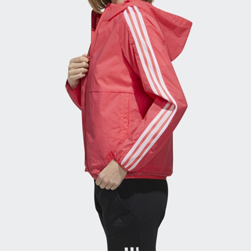 (WMNS) adidas Printing Hooded Jacket Pink FM9260